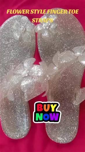 （36~40）COD now Flower style finger toe straps design glittering - TikTok Shop Philippines