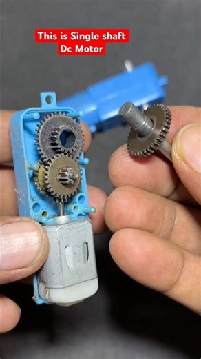 Single shaft Gear Motor vs dual shaft Dc motor #shorts #gearbox #dcmotor #electrical