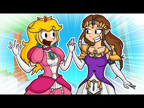 Princess Peach Meets Princess Zelda