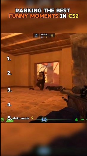 Top 5 best funny Moments in CS2 😂 #cs2 #csgo #cs2memes #funnyclips #gaming