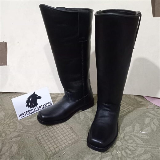 Civil War Cavalry Boots – Handmade Men’s Leather Riding Boots | Historical Reenactment & LARP - Etsy