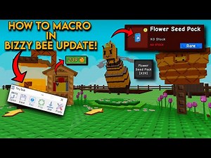 How to AFK MACRO in Grow A Garden Bizzy Bee Update! (Tiny Task) Roblox