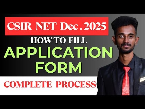 CSIR NET Dec 2025 | How to Fill Application Form | Complete Process | Limitless Math | By Hanamesha