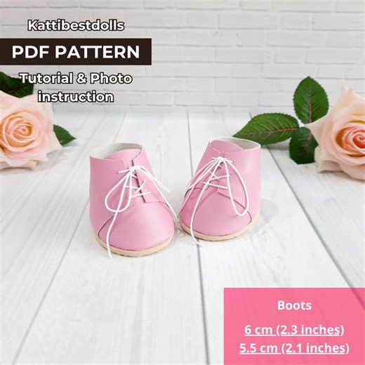 PDF Doll Shoe Pattern: Lace-up Boots for 10-11 Inch Dolls (digital Download) - Etsy Canada