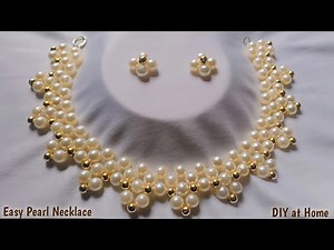 “Beautiful Pearl Necklace Making | Easy DIY Jewelry at Home” #diy #necklace #handmade #easy