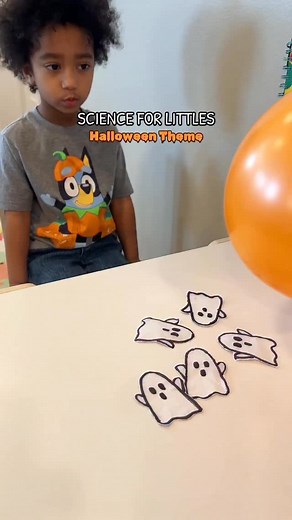24K views · 1.6K reactions | STATIC GHOSTS  Super easy science experiment to do with your little ones! How to: - draw and cut ghosts from tissue paper - blow up balloon - rub the balloon on your hair to create static ✨ - hover the balloon over the ghosts and watch the magic ✨ #scienceforkids #scienceexperiments #kidsactivities #halloweenactivities | Cynthia Gutierrez | Facebook