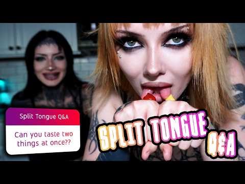 2 Girls, 4 Tongues | Everything About Split Tongues (Q&A)