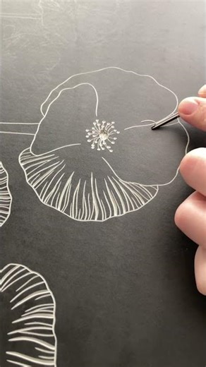 One flower at a time | Linocut process #art #drawing #flowers #linocut #printmaking