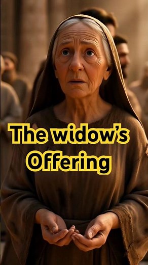 The Widow’s Offering (Mark 12:41–44)#bible #animation #scriptureexplained #scriptureoftheday
