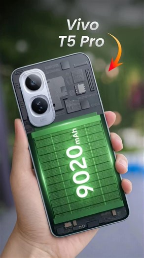 Vivo T5 Pro 5G With 9050 Mah Battery 🤯...