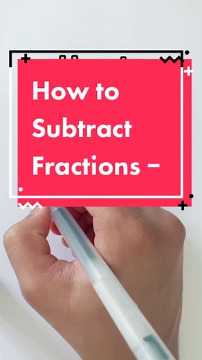 How to Subtract Fractions Explained
