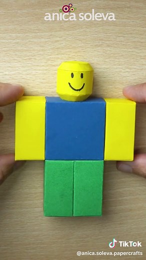 DIY Paper Roblox Noob #diy #paperart #papercraft #roblox #robloxnoob #robloxdiy #robloxpapercraft #fyp