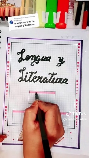 Ideas de Carátulas de Lengua y Literatura Creativas