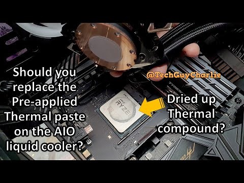 Will replacing Pre-Applied thermal paste on AIO liquid cooler make the CPU run cooler (YES IT WILL)