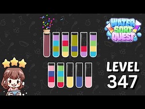 Water Sort Quest Level 347 Solution Walkthrough