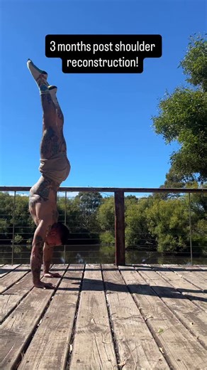 3 months ago I had a SLAP repair and cyst removal on the right shoulder - not back to full by any means but this was a good boost to be able to bust this out today 🥹 | TRO