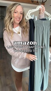 Amazon lightweight pants that you need to try! 🫶🏻 To shop type PANTS & I’ll send you the details. I’m 5’2 1/2 135 lbs & I wear a small. They’re so stretchy and comfy that you could comfortably wear these on a long flight or even dress them up for vacation. Even as comfortable as my favorite leggings! Summer outfit, petite pants, work wear outfit, vacation outfit, lightweight pants Everything is in my LTK app & Amazon shop both linked in my bio! #amazonfashion #founditonamazon #amazoninfluencer