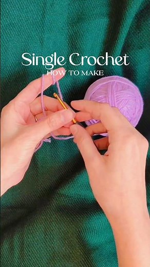 How to make a single crochet| SC| For Absolute Beginner| Tutorial| Easy steps| Slow-motion