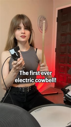 𝔸𝕝𝕖𝕩𝕒 ℝ𝕒𝕖 on Instagram: "Well here it is, the very first ever electric cowbell ⚡️🐄🔔 now we can show this to Will Ferrell! . . . . . . . #cowbell #morecowbell #percussioninstruments #moo #soundon"