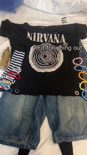 6th grade ahh 🥀🥀 #fyp #sh | Nirvana Shirt Outfit
