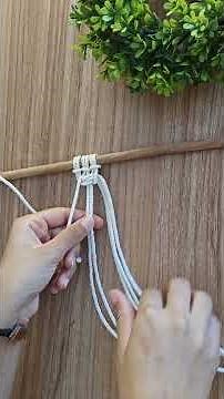 3-Strand Square Knot Tutorial | Easy Macrame Knot for Beginners #Shorts