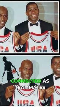 MJ vs. Magic: The Ultimate Passing of the Torch! 👑 #nba