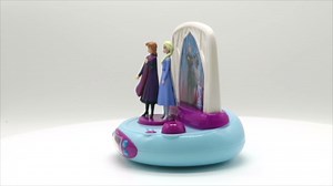 Lexibook Disney Frozen 2 Elsa & Anna, Projector Alarm Clock, Night Light, time Projection onto The Ceiling, Sound Effects, Battery-Powered, Blue/Purple, One Size