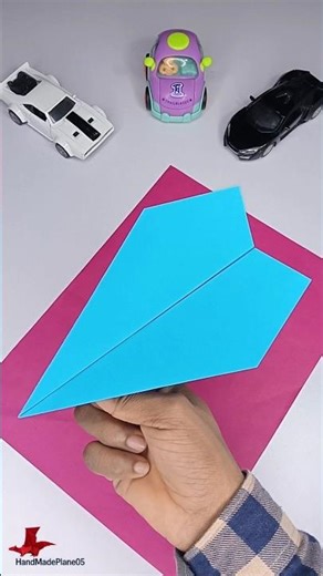 Easy Blue Paper Airplane Tutorial | Simple & Fast Flying Paper Plane ✈️