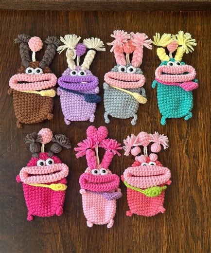 Crochet Car Key Fob Cover Big Mouth Monster Sausage Key Holder Case Pouch Handmade Keychain, Birthdaygifts, - Etsy