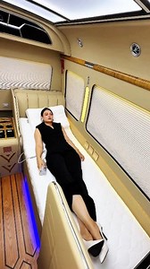 Toyota Coaster B50 luxury 8-seater minibus with reclining captain seats, large bed, and private bathroom. Powered by a 4.2L diesel engine, it features premium wood interior, fridge, ambient lighting & full AC. Perfect for VIP travel. 🛋️🚌✨ #LuxuryMinibus #ToyotaCoaster #VIPTravel | Auto Sledge