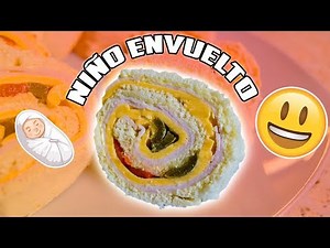 NIÑO ENVUELTO DE JAMÓN Y QUESO DELICIOSO! - RECETA DE COMO HACER NIÑO ENVUELTO ROLLO DE SANDWICH!
