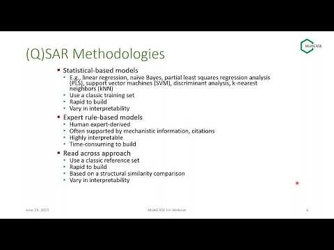 Use of in silico methods for assessing toxicity
