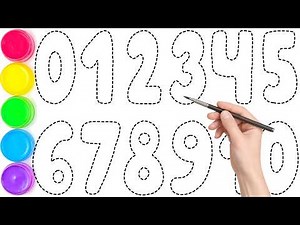 1234567890, Easy Number Tracing & Color Painting for Toddlers and Preschoolers | KS ART