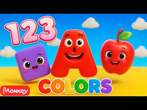 Preschool Learning Videos for Preschoolers 🍊🍎🍋 Toddlers Learn ABC Phonics Shapes Numbers Colors 🌈
