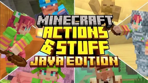 震惊！我的世界Java版居然也有Action&Stuff资源包了？