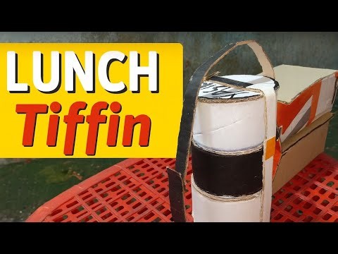 Cardboard Lunch Tiffin DIY | Easy & Low Cost Craft | Warkings Staff