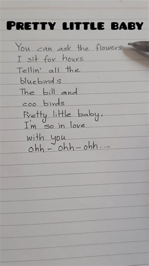 Pretty Little Baby 💕 | Lyrics Video (You’ll Be Singing This!) #prettylittlebaby #lyrics