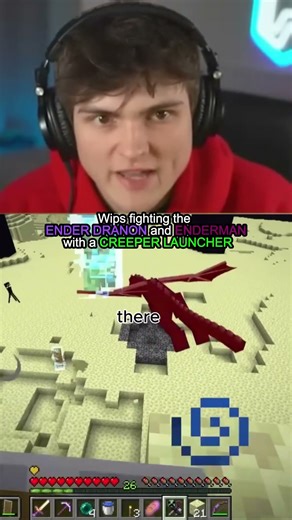 WISP fights the ENDER DRAGON with a CREEPER LAUNCHER! (Credits: wisp)