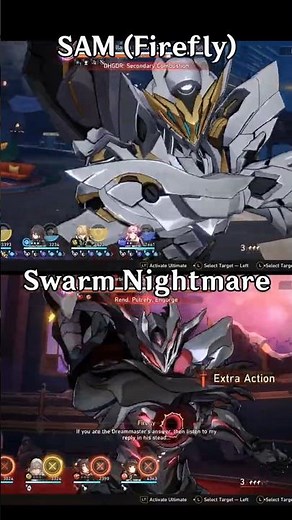 SAM [Firefly] vs Harbinger of Death ANIMATIONS | Honkai Star Rail