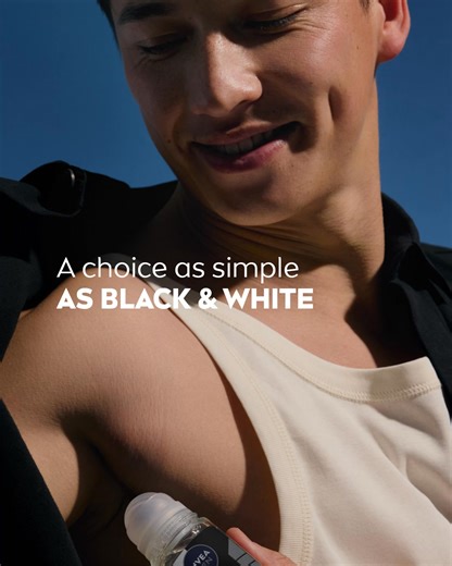 46 reactions | No stains, no stress.  Just 72h anti-perspirant protection thanks to NIVEA Black & White Roll-On. No white marks, no yellow stains, just confidence! | NIVEA MEN | Facebook
