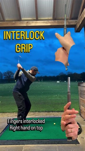 ❌ DEEP INTERLOCK vs ✅ GOOD INTERLOCK GRIP This one grip mistake causes more swing issues than