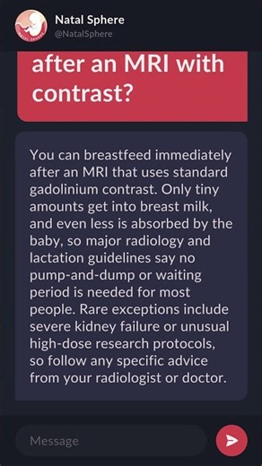 How long should I wait to breastfeed after an MRI with contrast?