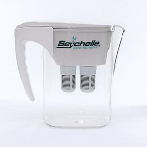 Seychelle Water Filter Pitcher - Filters Fluoride Plus