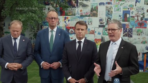 European leaders consult Trump, then agree joint response to Russian foot-dragging in truce talks