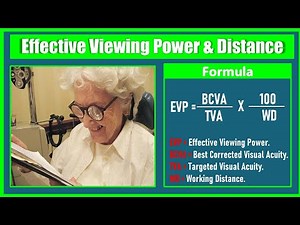 Low Vision- Effective Viewing Power & Distance Calculation | Optometry Exams | DHA MOH | AIIMS RRB