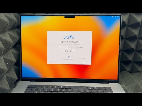 A message with a verification code has been sent to your other devices.... MacBook Pro M2 Set Up