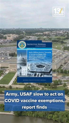 The Army and Air Force did not meet the Department of Defense's deadline for processing waivers requesting a religious exemption from the COVID-19 vaccine, according to a new report. Of more than 16,000 religious exemption requests received, just 339 were approved. More than 13,000 requests were denied. More than 2 million military members received COVID shots, according to Defense Department statistics. Meanwhile, the Associated Press reports more than 8,400 troops were discharged due to non-co