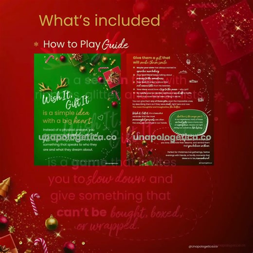 Wish It, Gift It, A Christmas Game | Secret Santa | Family and Office Holiday Activity - Etsy Canada