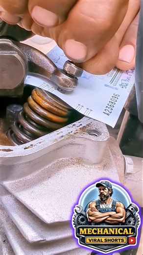 Perfect Valve Tappet Setting 🔧 Satisfying Engine Timing ASMR 💯 #shorts #skills #viral #engine