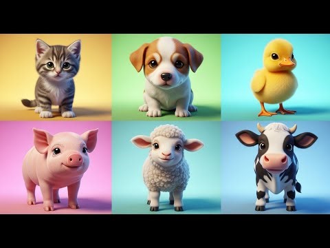 Cute Farm Animals 🐮🐷🐥 | Cats, Puppies, Chicks, Ducks & Baby Animals Compilation | 4K Animal Video